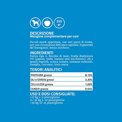 2 G PET FOOD galletas para perros de fruta – 350 g