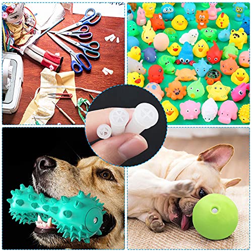 70 bolas de juguete para mascotas de repuesto BB Squeakers Reed Sound Maker Zapatos de silbato insertos para reparación de juguetes de perro DIY (3 tamaños)