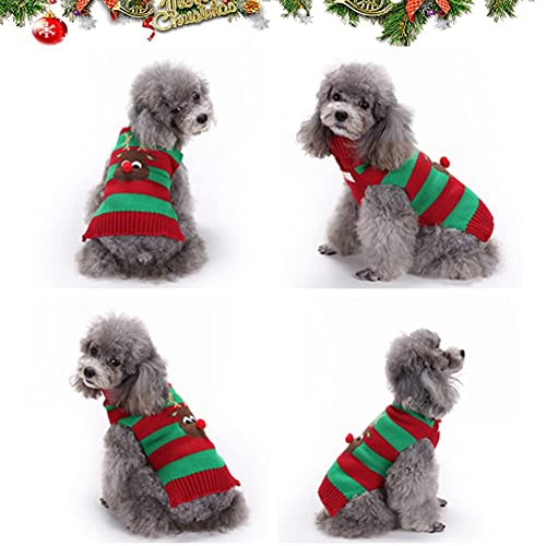 ABRRLO Jersey para perros de Navidad (XL, ciervo), cálido