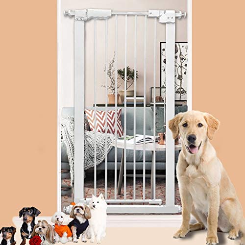 Adicional puerta for mascotas Alto, Fácil Swing & Puerta de bloqueo del gato puerta Perro Puerta de seguridad, cerca de la escalera de protección de mascotas, Presión Fit compuerta de seguridad de la