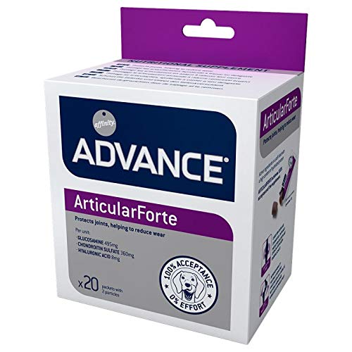 ADVANCE Suplemento nutricional para perros Articularforte - Caja de 50 sobres con 2 patículas de 5 gr