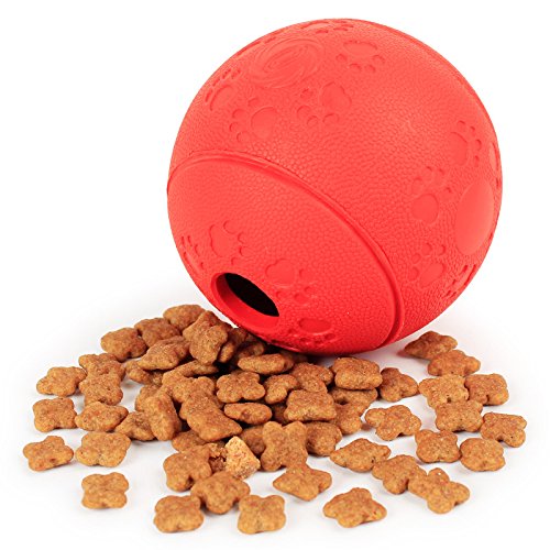 Agia Tex Perros de Juguete Labyrinth de fútbol para entrenamiento mental & Such parte | erli de fuga de pelota, perros | Snack Ball para perros resistentes de caucho natural 8 cm