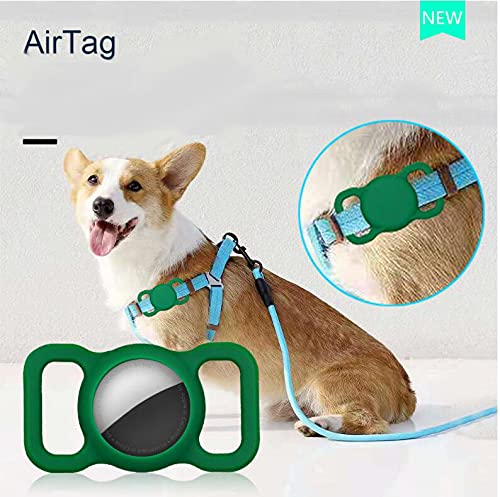 Airtag - Soporte compatible para Apple Air Tag Case 4 unidades de trabajo para mascotas perro gato collar y mochila escolar