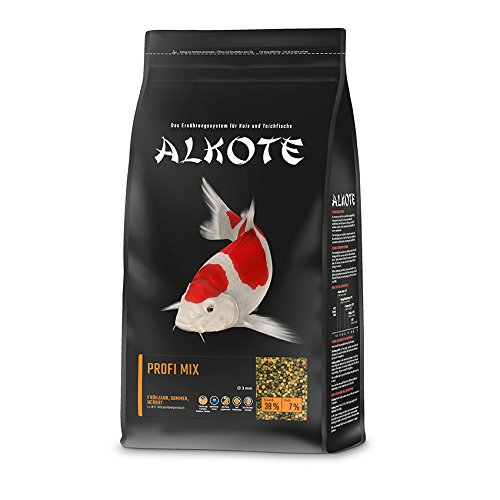 AL-KO-TE, Comida para 3 Estaciones para Kois, Primavera hasta otoño, pellets flotantes, Mezcla Profesional