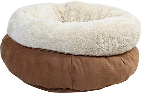 ALL FOR PAWS Cama Donut Lamb Cat, Color Beige