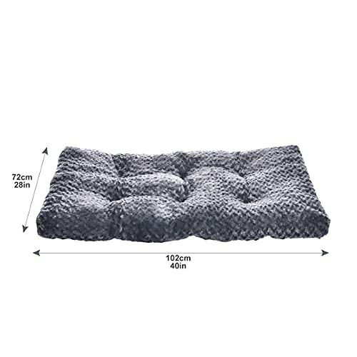 Amazon Basics - Cama para mascotas - 1 m, gris en espiral