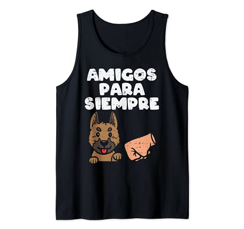 Amigos Para Siempre Pastor Aleman Perro Dog Lover Regalo Camiseta sin Mangas