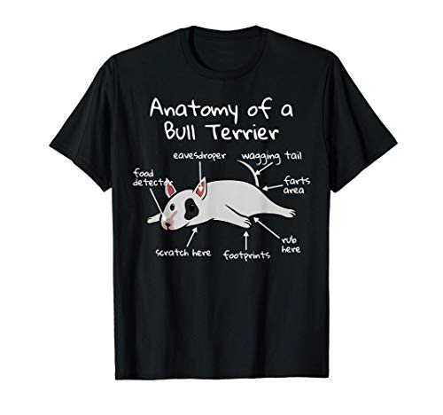 Anatomy Of A Bull Terrier Inglés Perro Camiseta