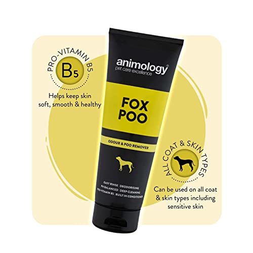Animology Fox Poo - Champú para perro (250 ml, 4 unidades)