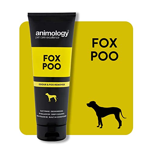 Animology Fox Poo Champú para Perros | Con Acondicionadores y Pro-Vitamina B5 | Champú Eliminador de Olores, Adecuado para Todos los Capas y Tipos de Piel Incluyendo Piel Sensible | 250ml Paquete de 3