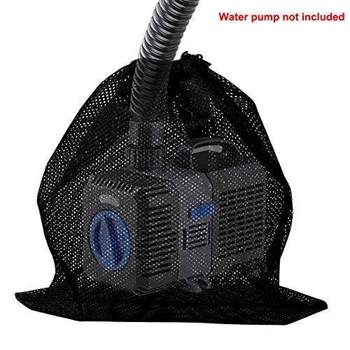Ansodo Bolsa de barrera de bomba, bolsa de filtro de bomba de estanque, bolsa de malla de bomba para filtros biológicos de estanque (tamaño: 2 piezas)