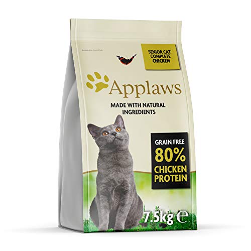 Applaws Comida seca para gatos, pollo /senior, 7.5 kg