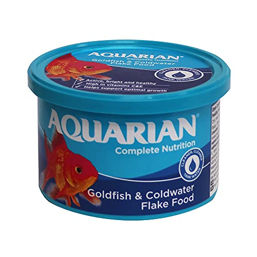 AQUARIAN Complete Nutrition - Comida para Peces de Acuario en Escamas, Especial para Doradas y Peces de Agua fría
