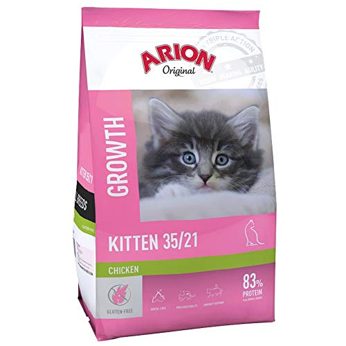Arion Original Kitten Growth 35/21, Alimento Seco para Gatitos y Gatos Bebé, Saco 7,5 kilogramos