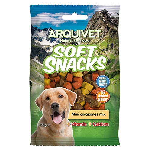 Arquivet Soft Snacks para Perro Mini Corazones Mix 100 g