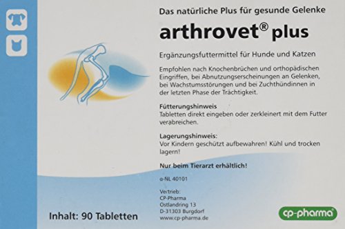 Arthrovet Plus Suplemento alimenticio óseo para perros