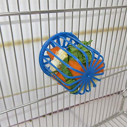 Balacoo 5 Piezas Alimentador de Pájaros Cesta de Comida Pincho para Frutas y Verduras para Pájaros Herramienta para Alimentar a Loros, Periquitos Cacatúas