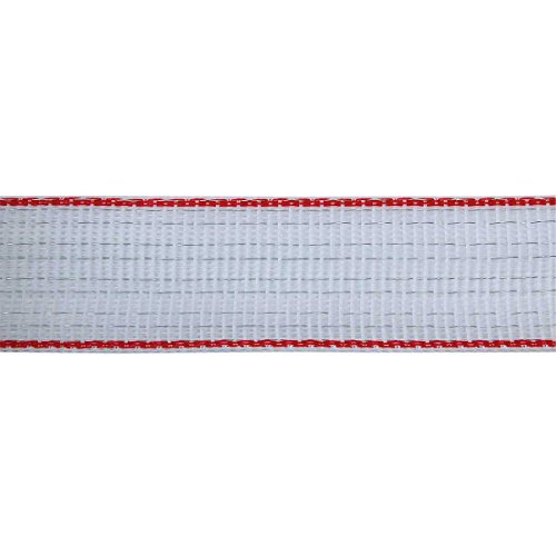 Banda Topline Plus, 200 m, 10 mm, color blanco/rojo, 4 x 0,3 mm tricond