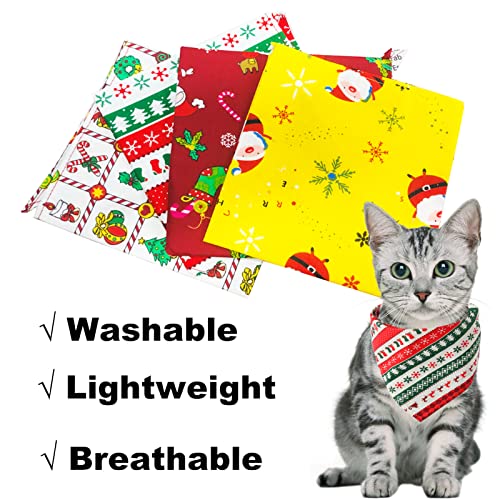 Bandanas de Perros de Navidad,4 Piezas Mascota Navidad Baberos,Navidad Baberos Lavables de Perros Pañuelo Bufanda de Mascota Mascotas Babero,Pañuelo Bufanda de Mascota Navidad (A)
