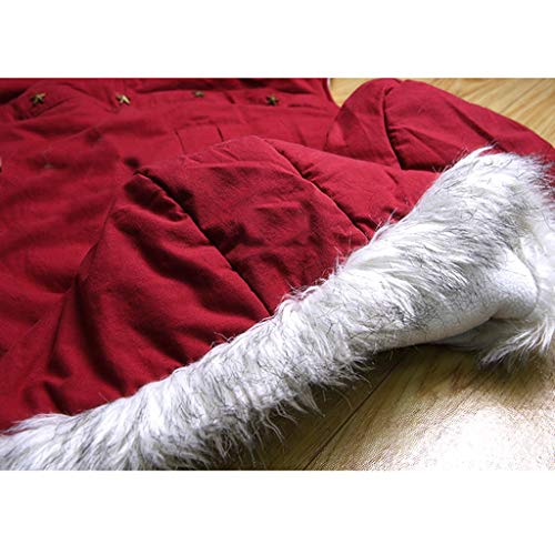 Big Dog Ropa de otoño y Ropa de Invierno Golden Retriever Labrador Samoyedo Mediano y Grande Perro Escudo Acolchada for Mascotas de Cuatro Patas (Color : Red-4XL)