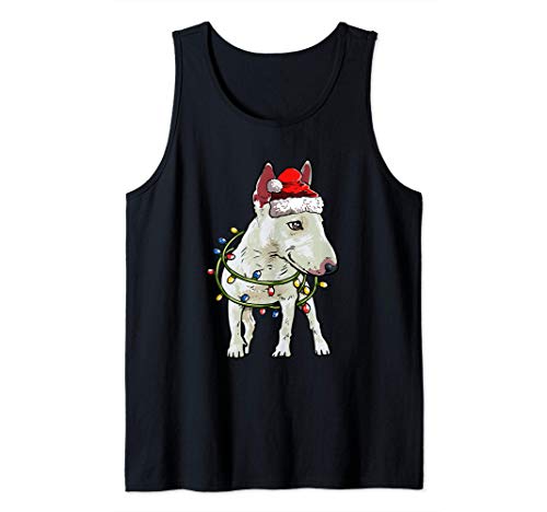 Bull Terrier Navidad Regalo X-Mas Disfraz Amor De Perro Camiseta sin Mangas