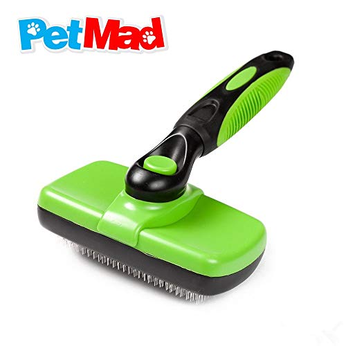 Cepillo para Perros fácil de Limpiar, Cepillo para Mascotas, Pelo Largo, Mediano, Corto, Grueso, Ondulado o Rizado, Cepillo para el Cuidado de Mascotas