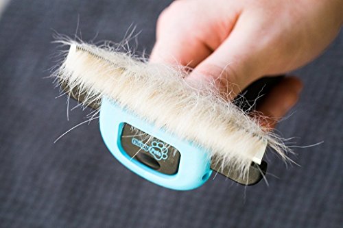 Chirpy Pets - Cepillo para perros y gatos para desprendimiento, la mejor herramienta de aseo de pelo largo y corto, reduce el pelo de perros y gatos en más del 90%