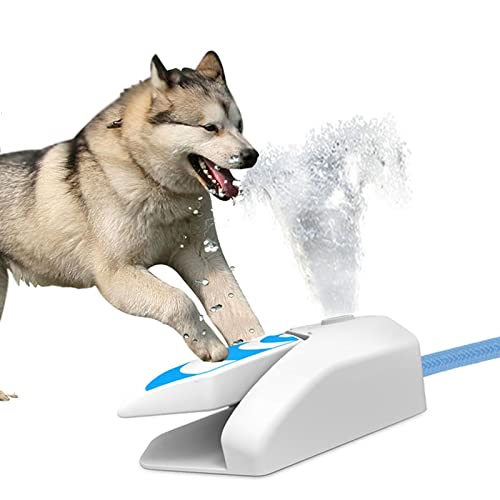 CHUCHEN Alimentador de agua al aire libre para perros Fuente de agua Gato Perro Paso Spray Pedal de pie Dispensador de beber automático de alta capacidad de beber