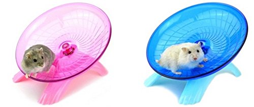 Chytaii - Rueda de ejercicio, rueda de carreras deportiva para hámster juguete ratón pequeño animal de plástico