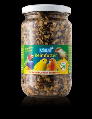 Claus Pienso germinado para canarios, exóticos y pinzones, 370 ml