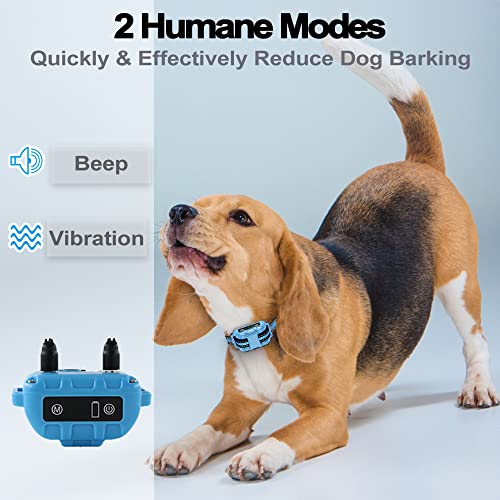 Collar Antiladridos Perros: 5 Sensibilidad + 3 Modos de Sonido / Vibración/Mejora de Vibración, Impermeable y Recargable, Adecuado para Perros Pequeños, Medianos y Grandes
