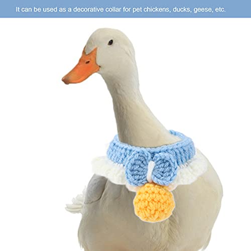 Collar de Pato, Regalo Ajustable del Pañuelo del Ganso del Cuello del Pato para el Calentamiento del Pájaro(Azul Claro, L)