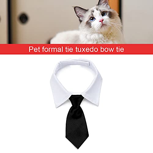 Corbata formal para perros y gatos, disfraz para mascotas, esmoquin, pajarita, peque?o, mediano, gato, cachorro, traje ajustable, corbatas de aseo, rojo L