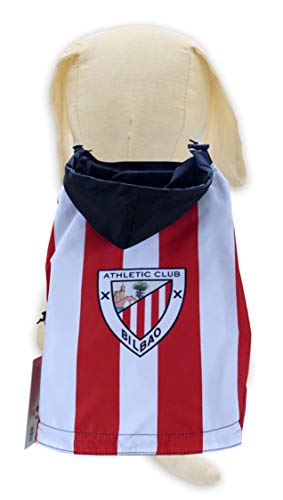 CYP BRANDS-RC-01XXXL-AC Chubasquero para Perros-Talla XXXL-Athletic Club, color rojo/blanco, (1)