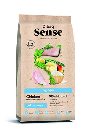 Dibaq Sense Low Grain Puppy (Chicken) 12 Kg, Blanco, Estandar