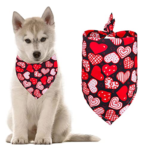 Disfraces para Accesorio Mascota Romántico Triángulo Baberos Collares Perros y Gatos Bufanda día de San Valentín Mascota Clásica Cachorro y Gatito Lindo Chales Pañuelo Bufandas Triangular