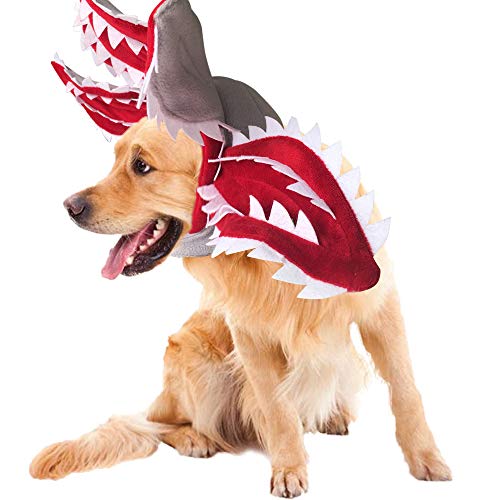 Disfraz de perro Demogorgon para cosplay de mascotas, gatos, cachorros, extraños, televisión, Halloween, decoración de tocado, diadema, accesorio para fiesta de Navidad, regalo rojo