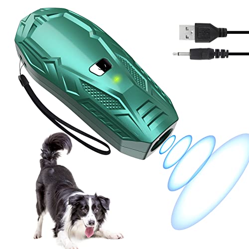 Dispositivo antiladridos para perros, dispositivo antiladridos con frecuencia variable, disuasorio manual por ultrasonidos para perros, recargable, dispositivo de control de campanilla para perros