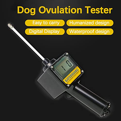 DONTZ BATERSUARG Probador de ovulación Canina para Perros Hnadheld Detector de cría de ovulación para mastas domésticas portátiles Herramienta de detección de planificación de apareamiento Pantalla