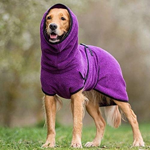 Dswe Ropa para Mascotas Velvet Fleece Golden Retriever Perro Ropa Gruesa y cálida Suministros para Mascotas