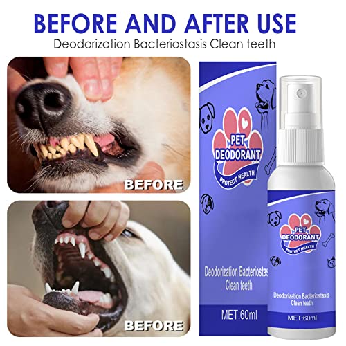 Ecoticfate Spray Dental para Perros Fresh Breath - Aditivo Natural de Agua Dental para Perros, Enjuague bucal para Dientes y encías, Cuidado Dental y bucal, Elimina la Placa y el sarro