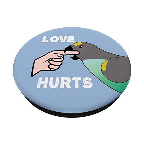 El amor hace daño a los loros Meyers PopSockets PopGrip: Agarre intercambiable para Teléfonos y Tabletas