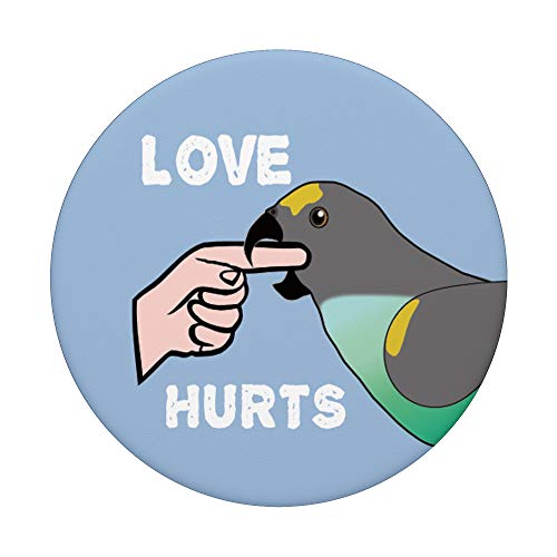 El amor hace daño a los loros Meyers PopSockets PopGrip: Agarre intercambiable para Teléfonos y Tabletas