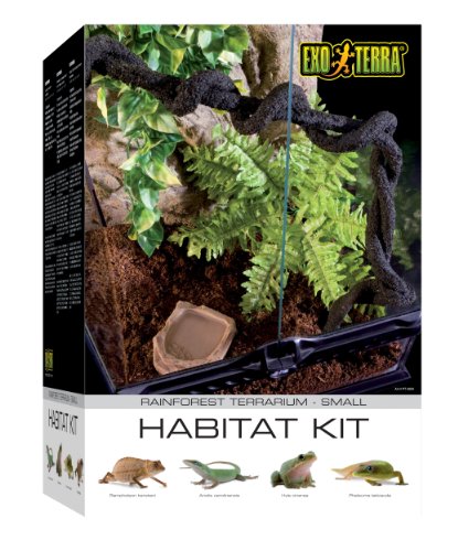 EXO TERRA Kit Habitat Tropical Pequeño de 40.5 L, 30 x 30 cm