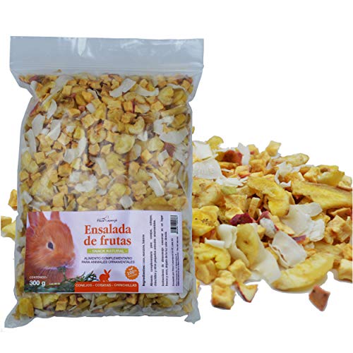 FINCA CASAREJO Snack Natural para Conejos, cobayas y Chinchillas - Ensalada DE Frutas (1 Unidad)
