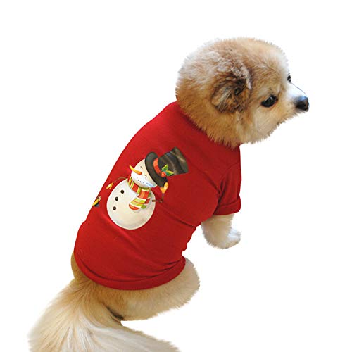 Fossrn Perro Ropa Disfraz Navidad Camiseta para Pequeño Chihuahua Yorkshire Mascota Cachorros
