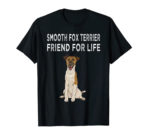 Fox Terrier De Pelo Liso Amigo Por Vida Amor Perro Camiseta