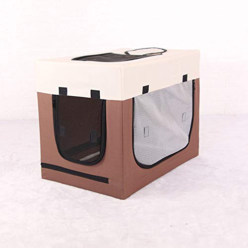 GMZS Caja de Secado de Mascotas Plegable portátil, Tiendas de campaña Secador de Pelo Caja DE Cable, Pet Seco Room Pet Bag,Marrón