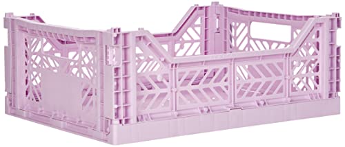 HAY Colour Crate M - Caja de Transporte (14,5 x 30 x 40 cm), Color Morado