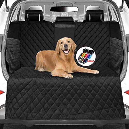 HelloTree Funda impermeable para maletero de coche, protector de carga antideslizante, para asiento de perro universal y SUV, 73 x 41 pulgadas, color negro